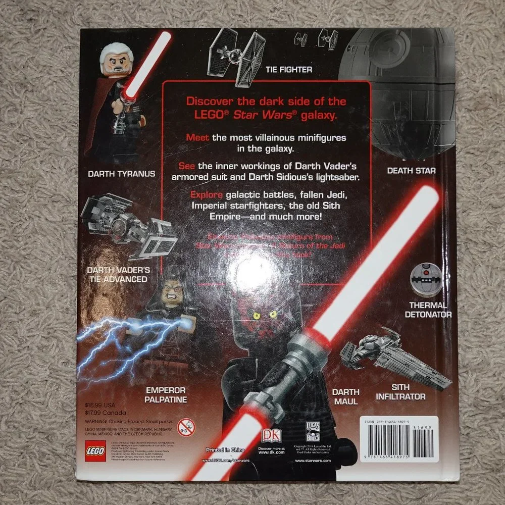 Hardcover Lego Star Wars The Dark Side